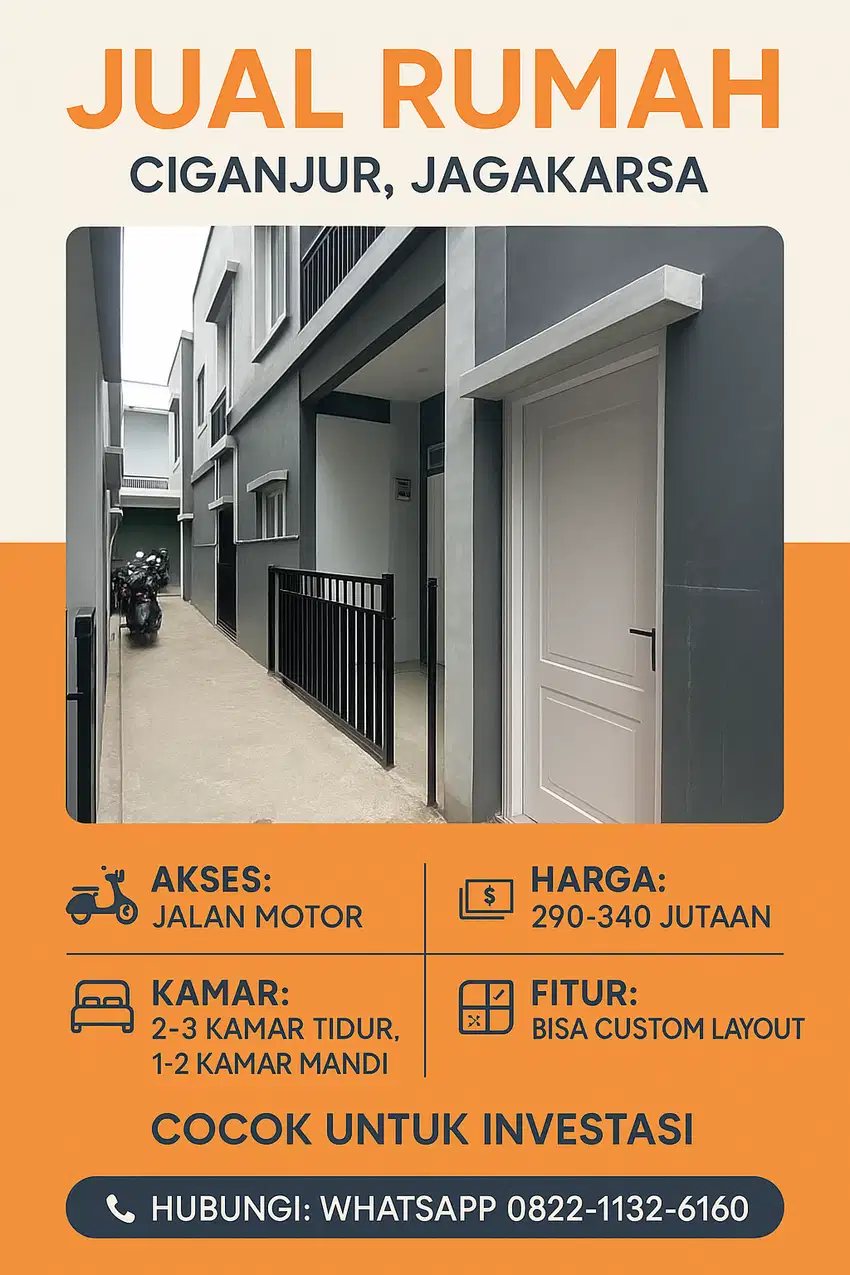 Rumah Minimalis Murah di Jagakarsa Akses Motor