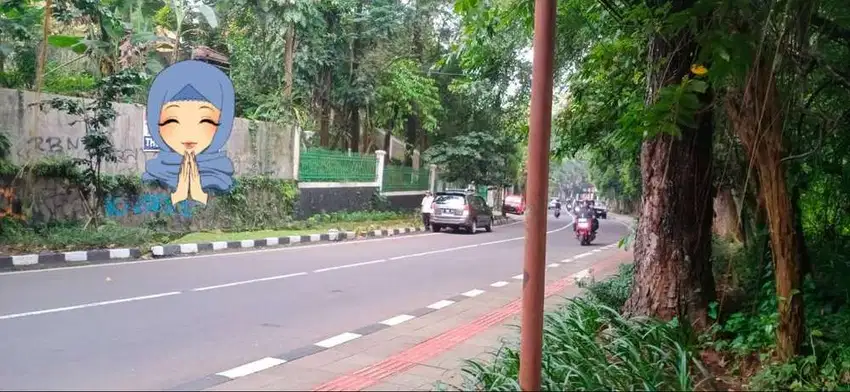 Tanah 1655m prime unt Hotel Resto kantor Jl. Salak Taman Kencana Bogor