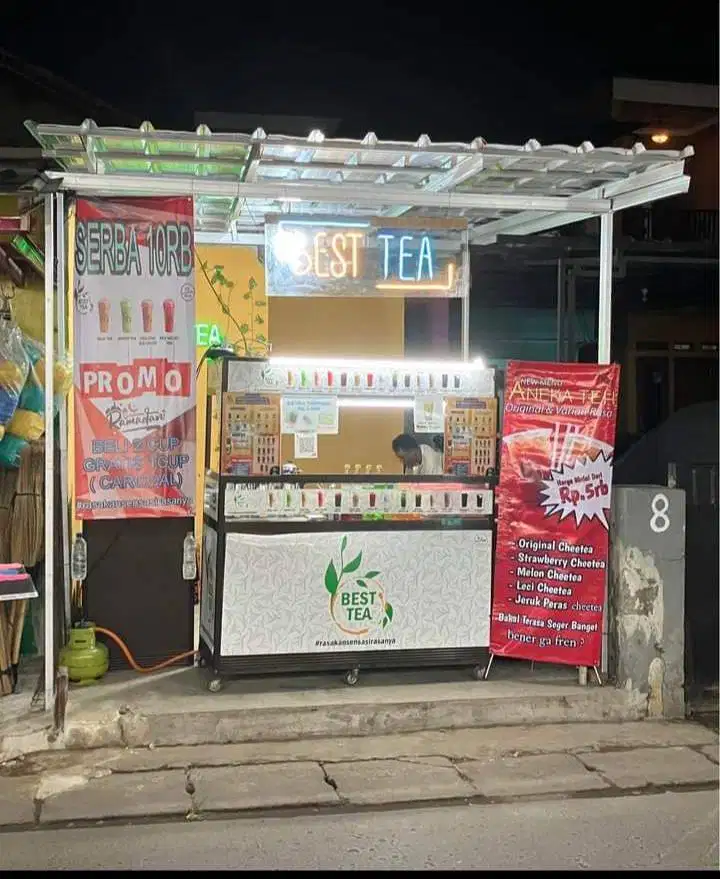 Gerobak ex minuman thai tea