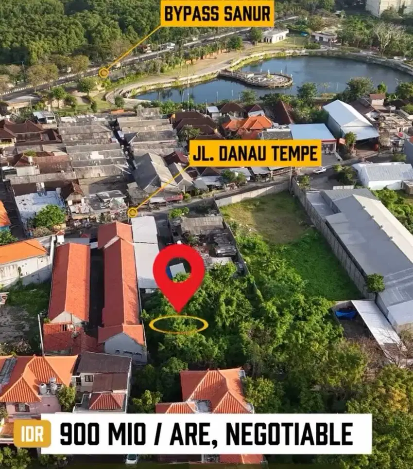 DIJUAL TANAH SIAP BANGUN LOKASI PENGIYASAN SANUR