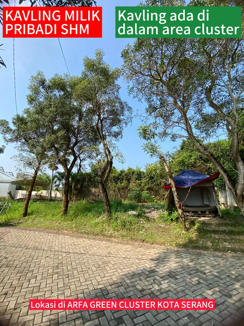 Di Jual Cepat BU Tanah Kavling Milik Pribadi SHM lokasi strategis