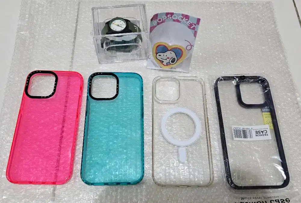CASETIFY Iphone 13 Pro Max + Popsocket Sloopy & Jam Tangan ATARU