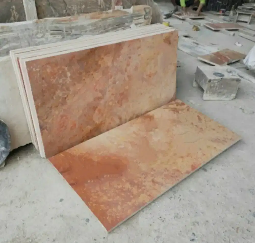 Marmer Lantai Merah Natural