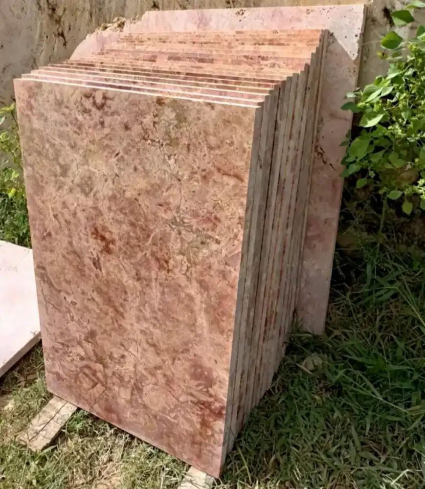 Marmer Lantai Merah Asli Kualitas Super