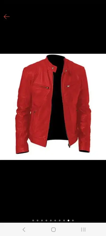 Jaket semi super , jaket kulit pria