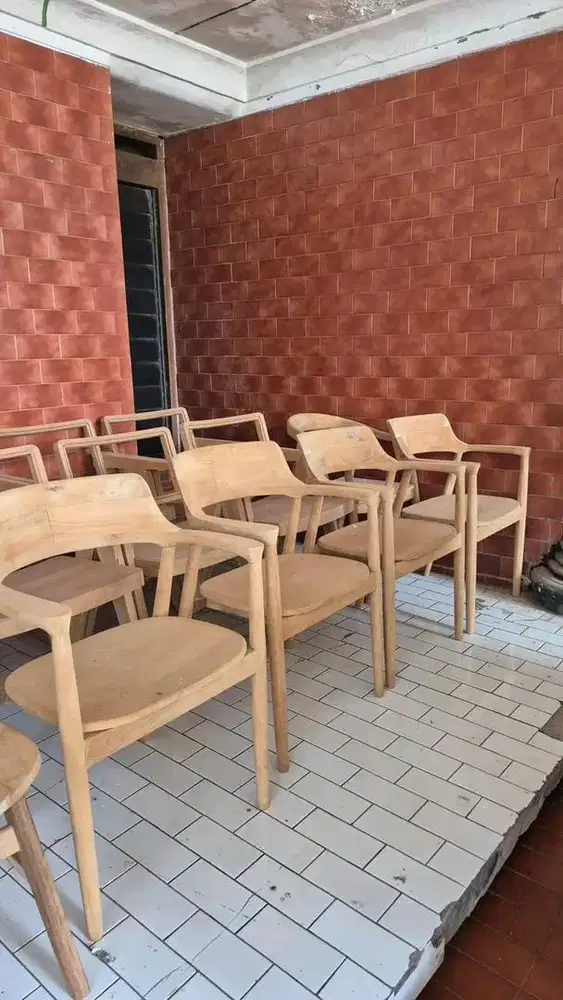 Kursi cafe jati kursi makan jati