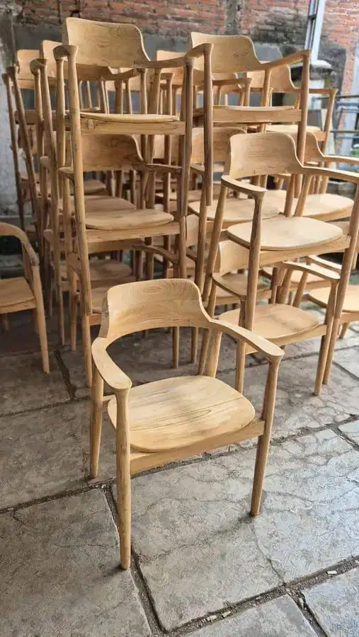 Kursi cafe jati kursi makan jati