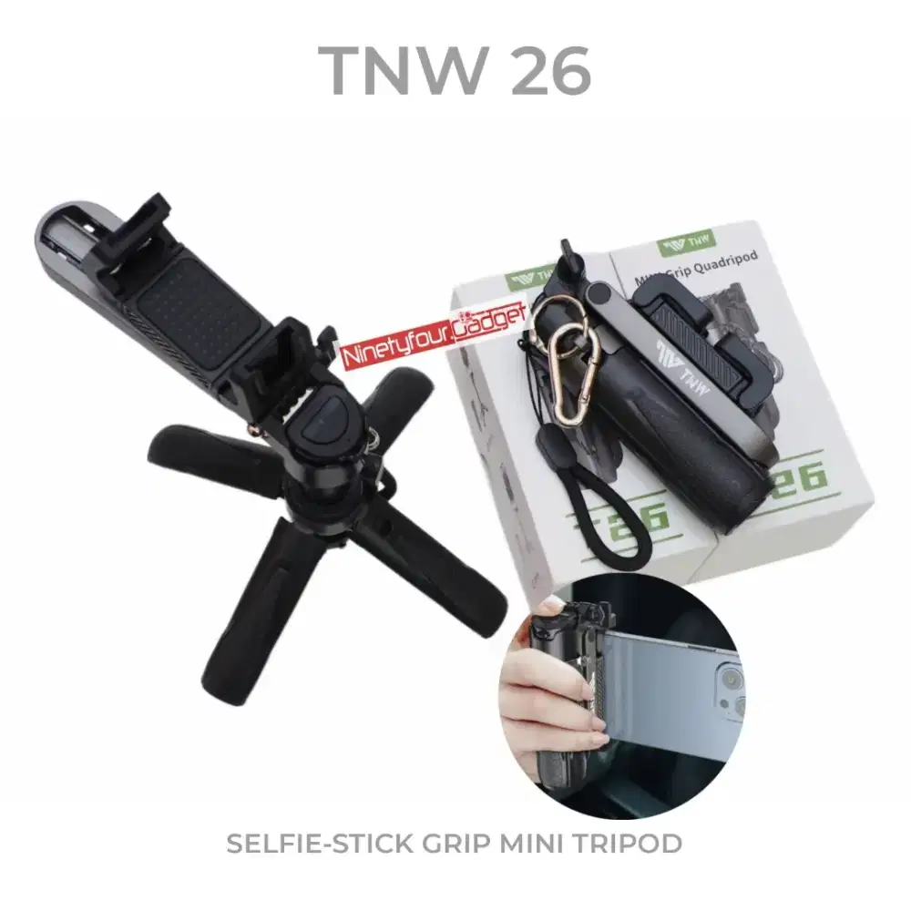 TNW 26 Selfie Stick Grip Mini Tripod