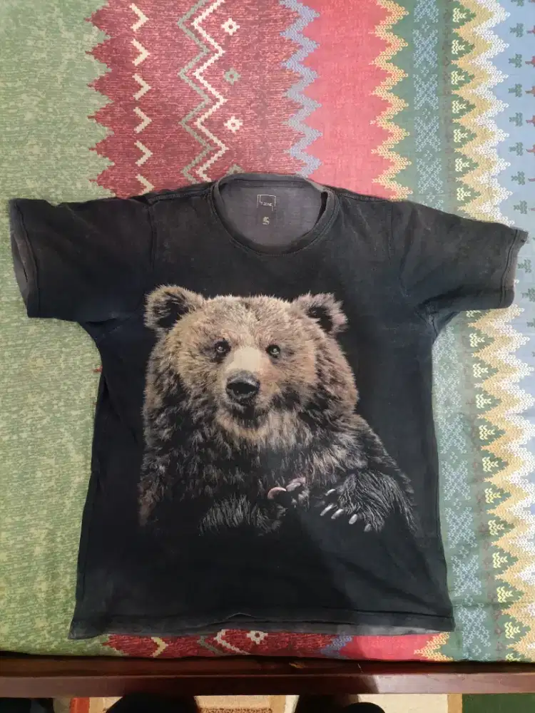 Baju Motif Beruang (Warna Hitam)