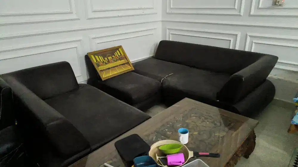 Di jual sofa L ruang tv