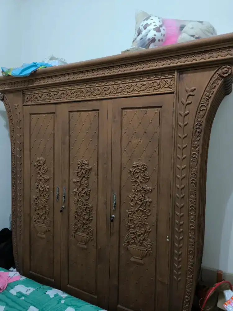 Di jual lemari jati bongkar pasang