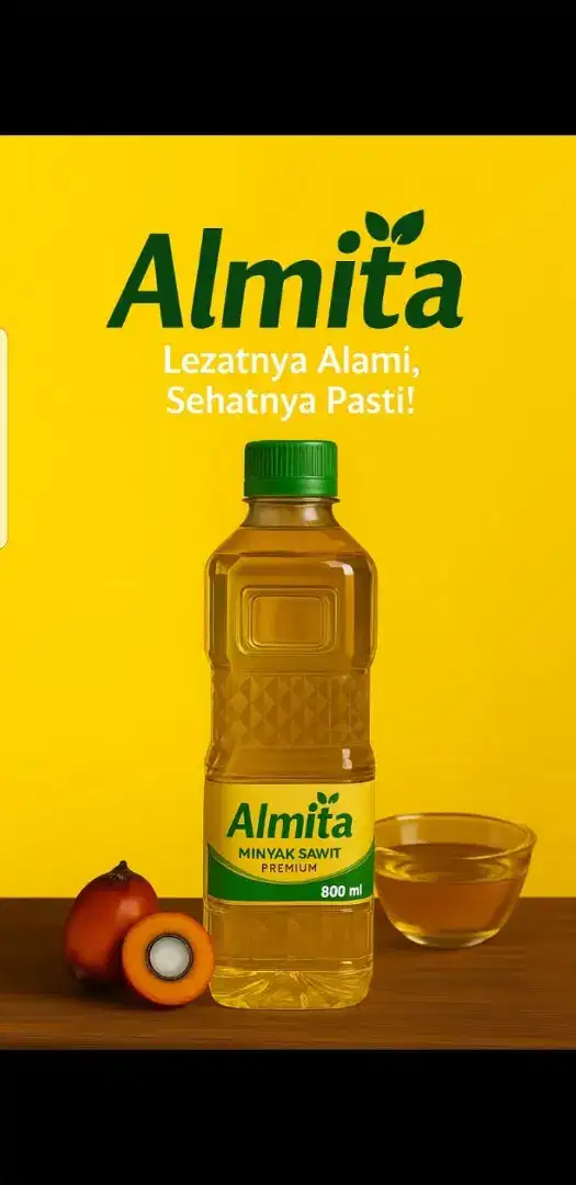 MINYAK GORENG PREMIUM MERK ALMITA KEMASAN 800 ML