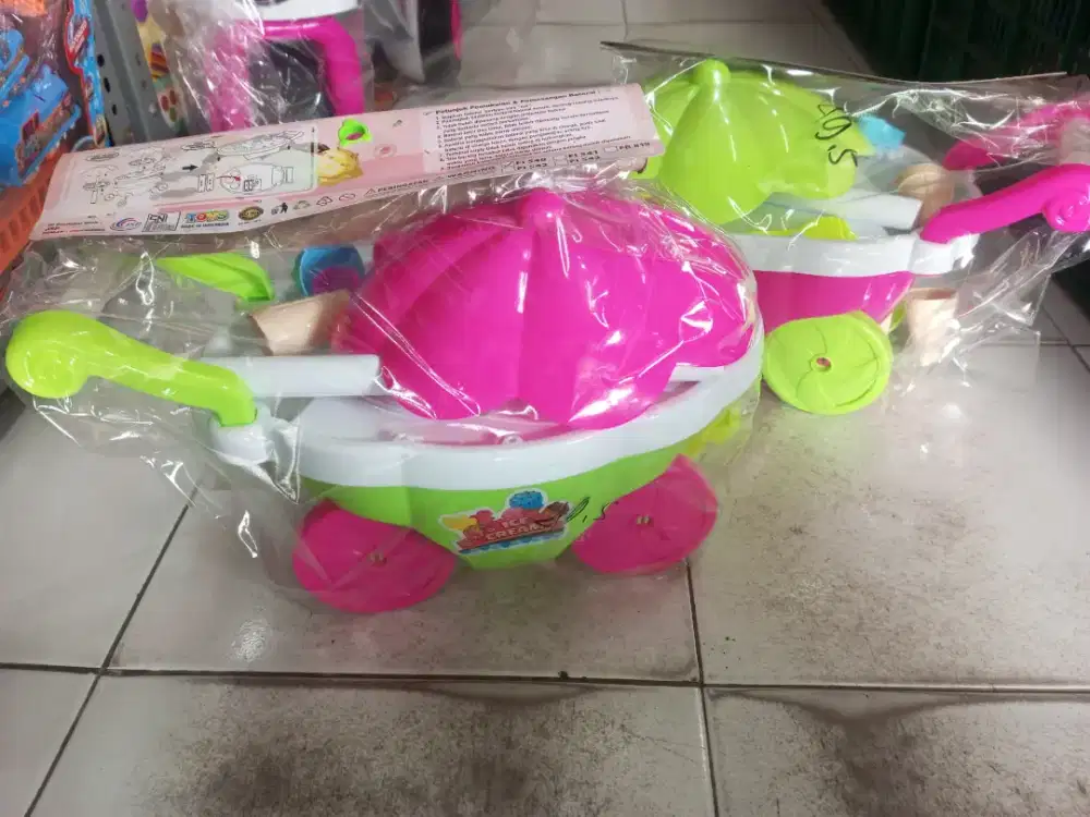 Mainan Anak Gerobak Ice Cream Dorong