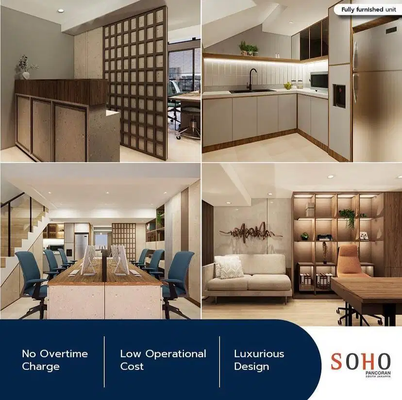 Disewakan/dijual office full furnised di SOHO PANCORAN