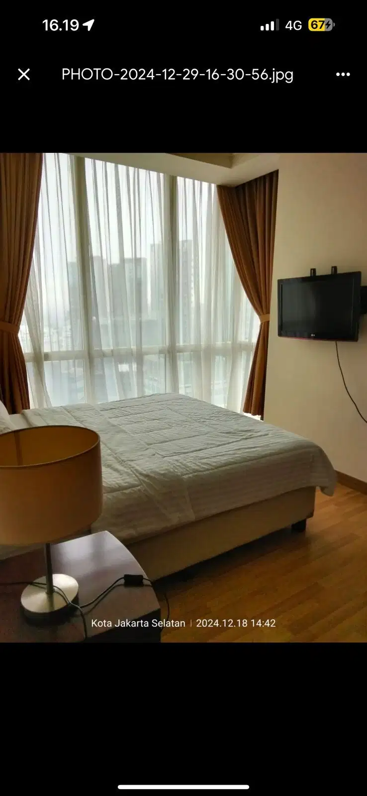 Disewakan Bulanan Murah Apartmen The Peak Sudirman Tipe 3 bedroom