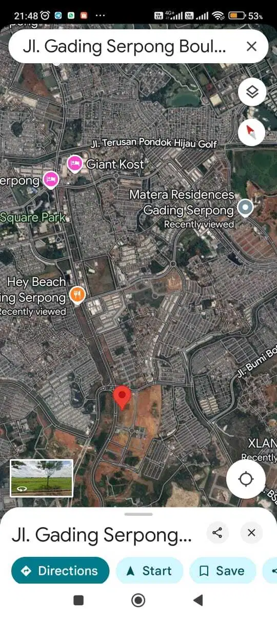 Kavling Komersial sangat strategis Boulevard Gading Serpong luas 1.250