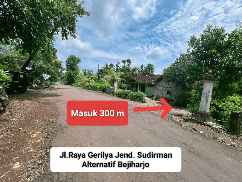 Dijual tanah murah dekat kota wonosari di bejiharjo Gunungkidul