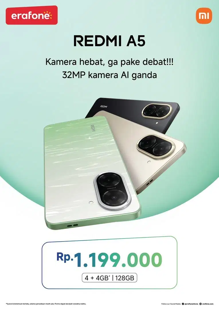 Redmi A5 4/128GB GARANSI REAMI