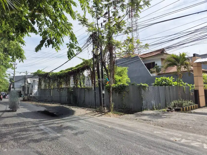 Disewakan Tanah di Raya Klampis Semolo Jalan Kembar