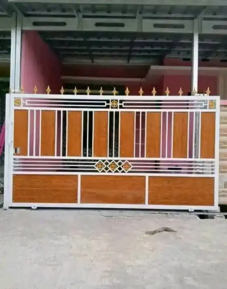 Bengkel las Lampung tralis kanopi pintu pagar gerbang tangga