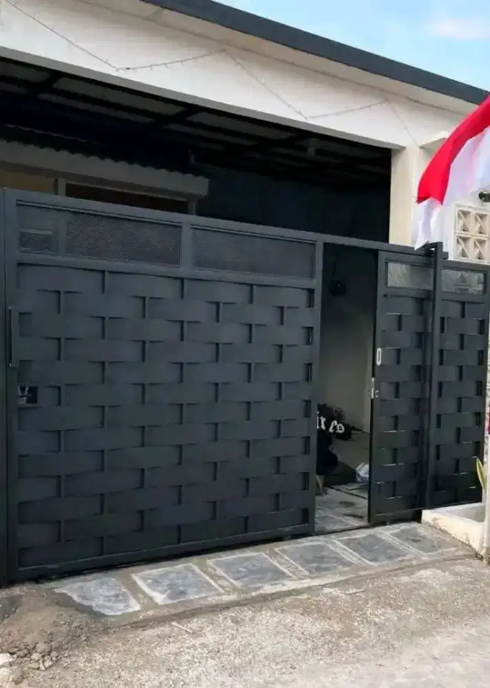 Bengkel las Lampung tralis kanopi pintu pagar gerbang tangga