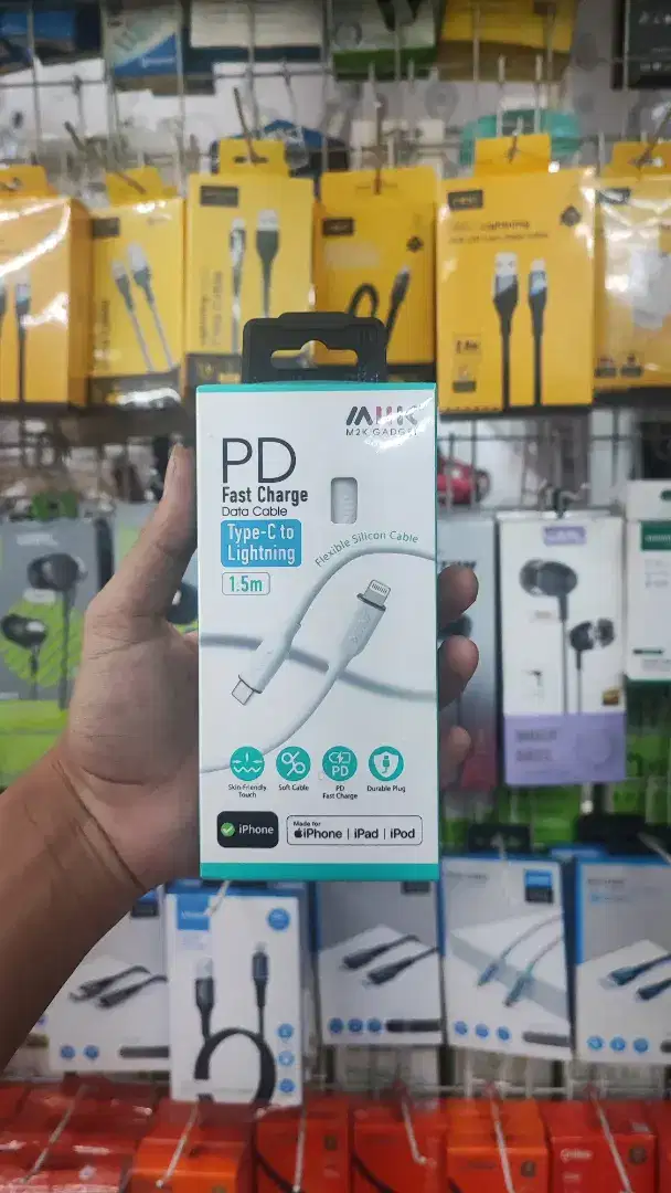 KABEL DATA M2K SILICONE TYPE C TO LIGHTNING
