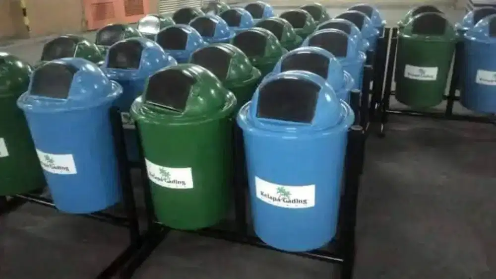 Tongsampah fiberglass 2 pilah bulat