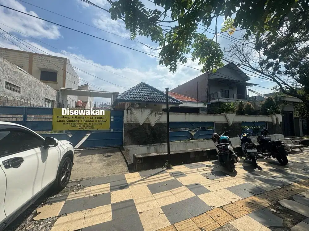Disewakan Gudang Jl. Wr. Supratman No. 33 Semarang
