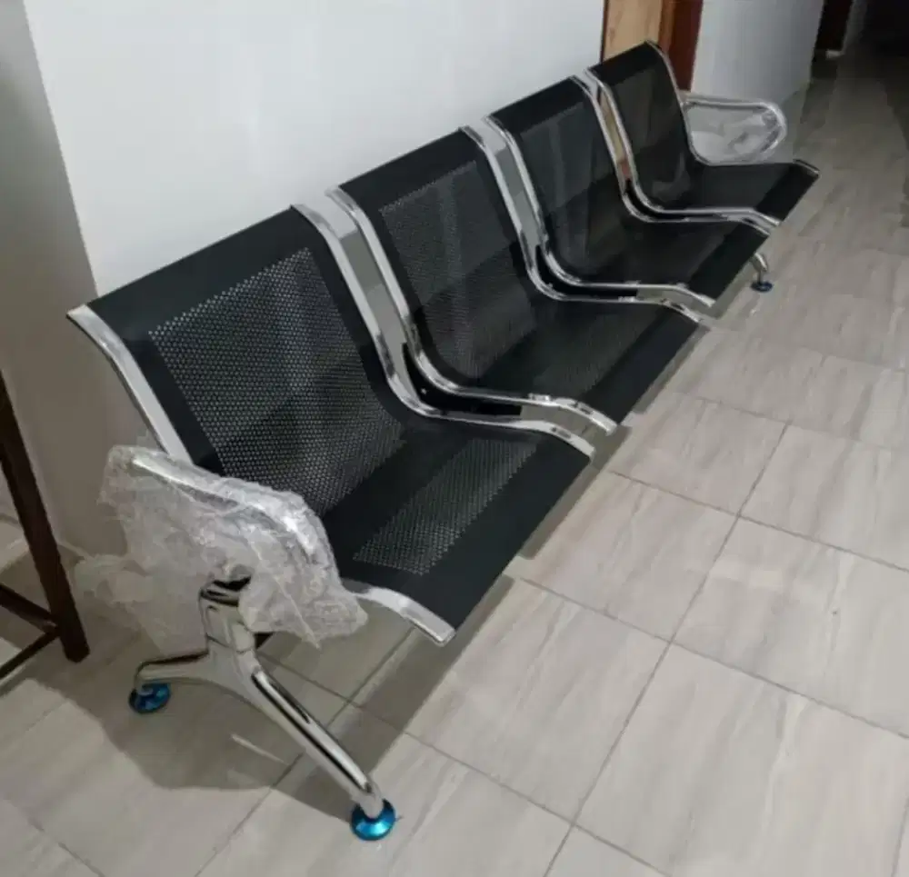 Kursi Tunggu Free Ongkir Pasang Besi 4 Dudukan Baru