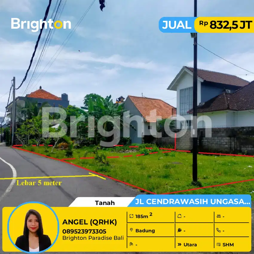 DIJUAL TANAH HOOK ,COCOK UNTUK TEMPAT TINGGAL ATAU RUKO DI UNGASAN .