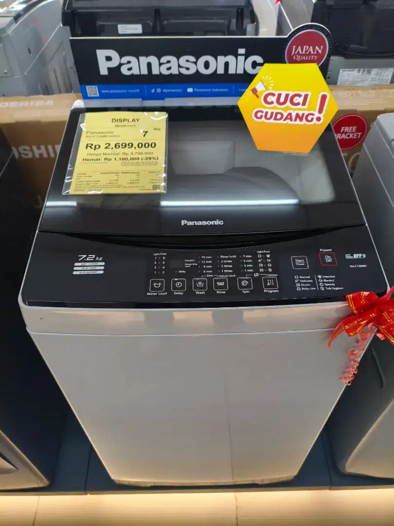 Cuci Gudang Mesin Cuci Panasonic 7 KG Cicilan Tanpa DP Bunga 0%