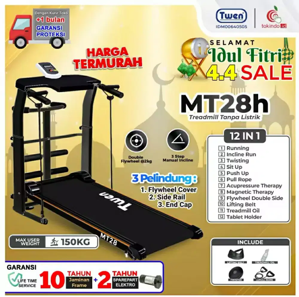 TREADMILL HITAM BLACK