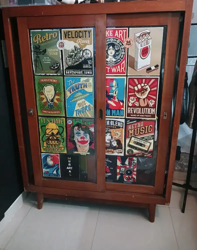 Lemari almari jati second