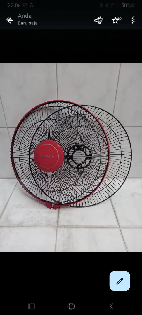Jaring kipas angin maspion 12 inchi baru