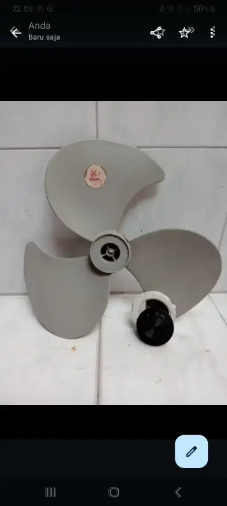Baling² kipas angin maspion 12 inchi bekas