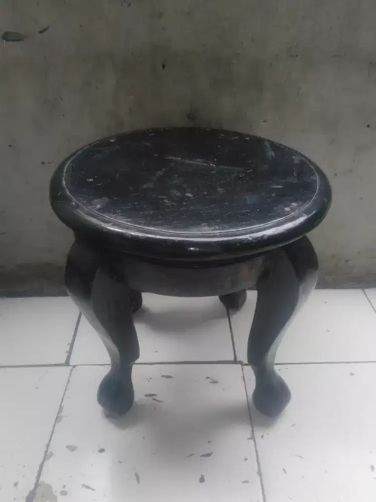 Meja sudut jati jadul kuno antik ori