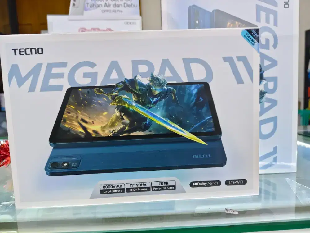 Tablet Tecno Megapad 11 8GB/256GB,Baru,Segel Resmi,Garansi Resmi,Ori