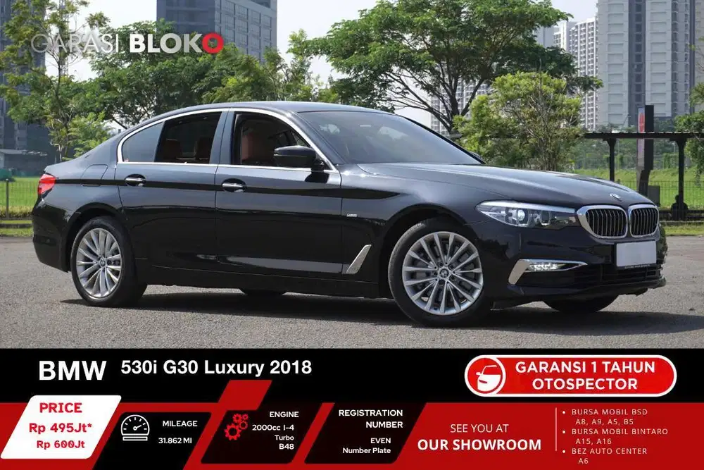 BMW 530i G30 Luxury B48 2018