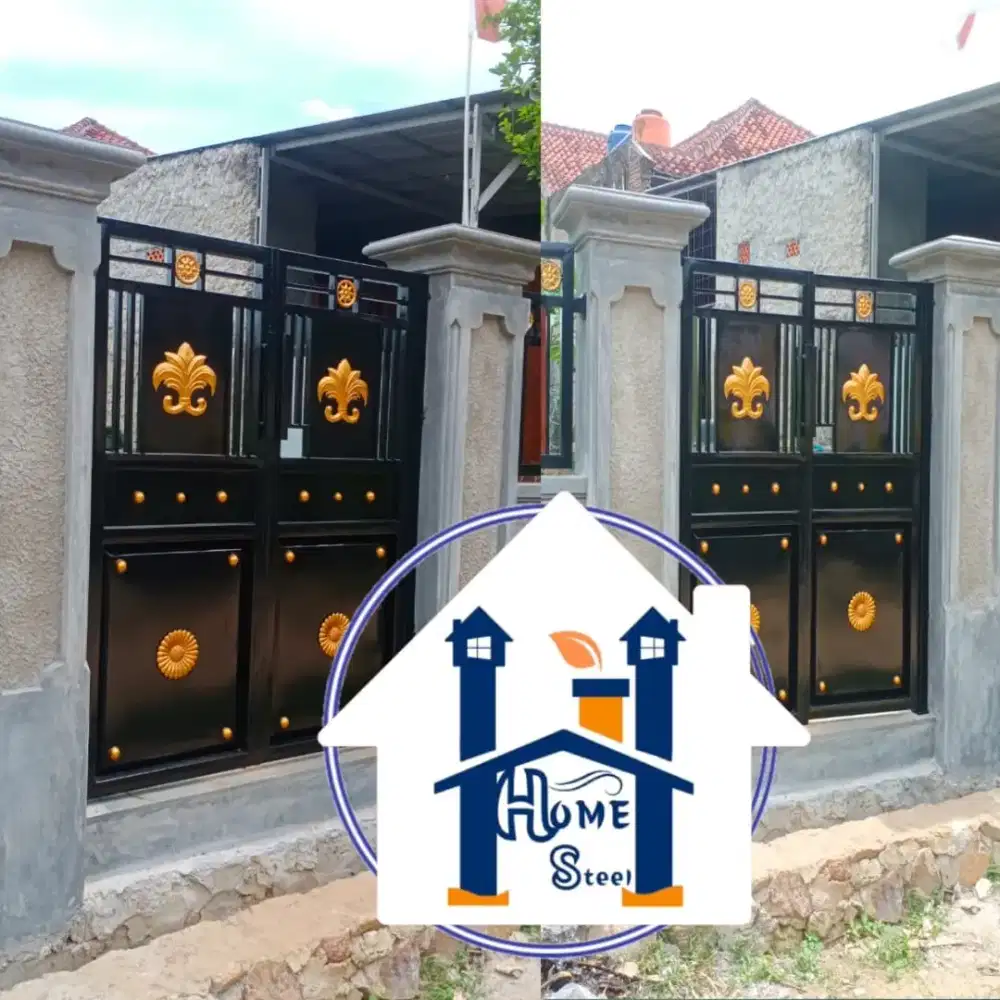 Bengkel las Lampung tralis kanopi pintu pagar gerbang tangga