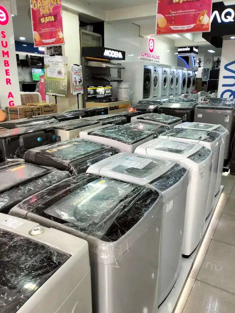 Mesin cuci 1 tabung Bisa cash/kredit