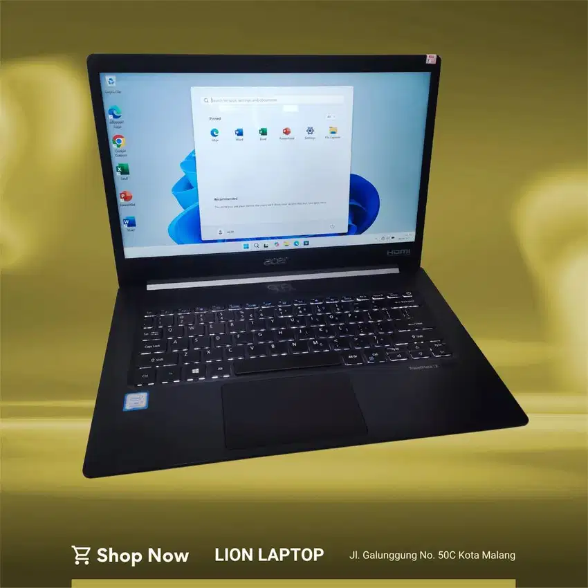 RINGAN&SLIM RAM 16GB i7 gen8 SSD 256GB Acer Travelmate X514 [08|07]
