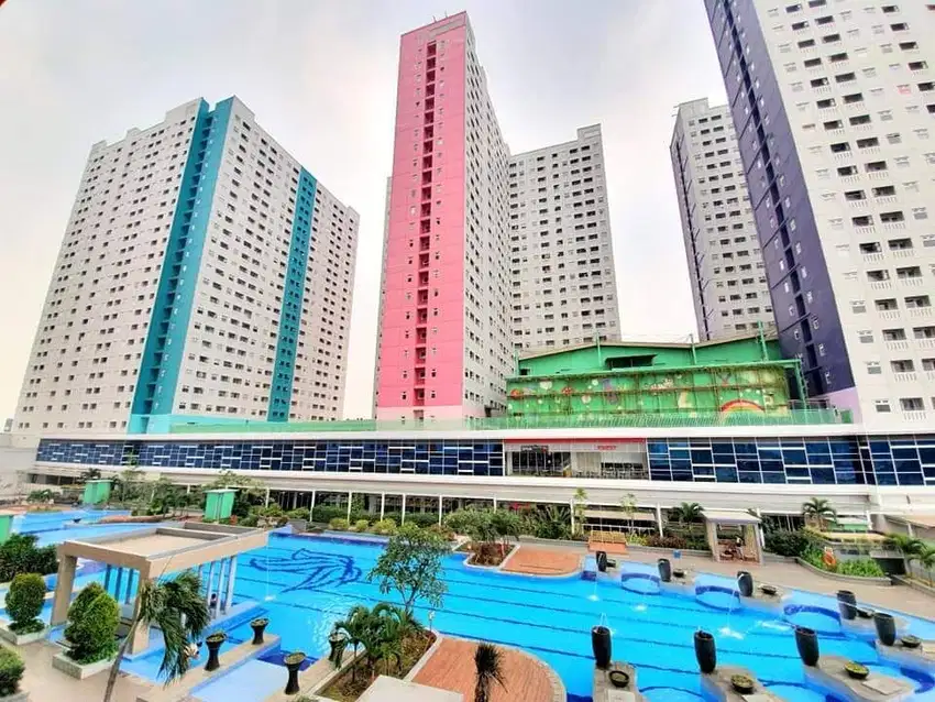 JUAL CEPAT ! APARTEMEN 2BR GREEN PRAMUKA CITY TOWER MALL VIEW LEPAS