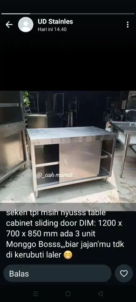 Lemari stainless full