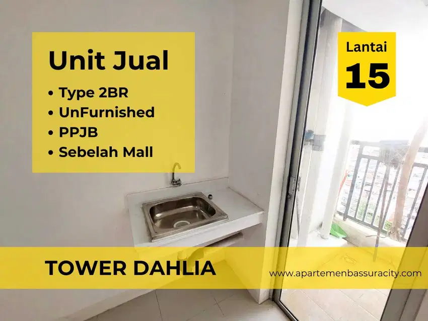 Jual Cepat 2BR tower Dahlia apartemen Bassura City kosongan