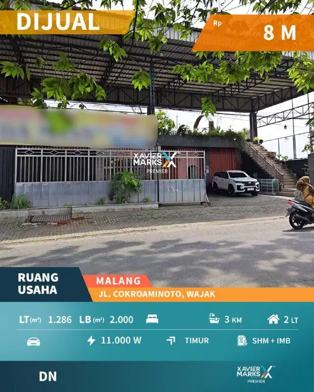 e011 Dijual Ruang Usaha Plus Gudang di Poros Jalan Malang