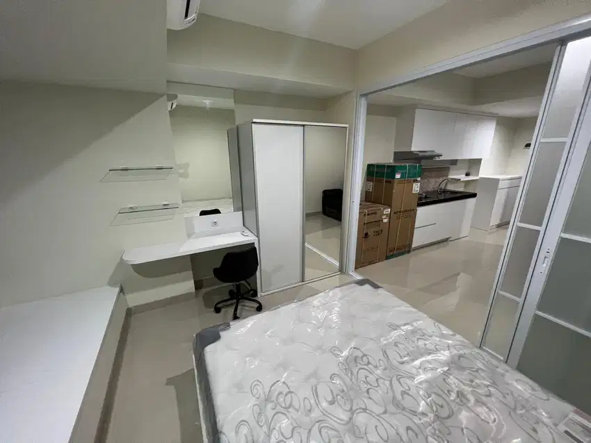 Sewa Apartemen Studio 40 m², Orange County Lippo Cikarang, 70 Juta/Thn