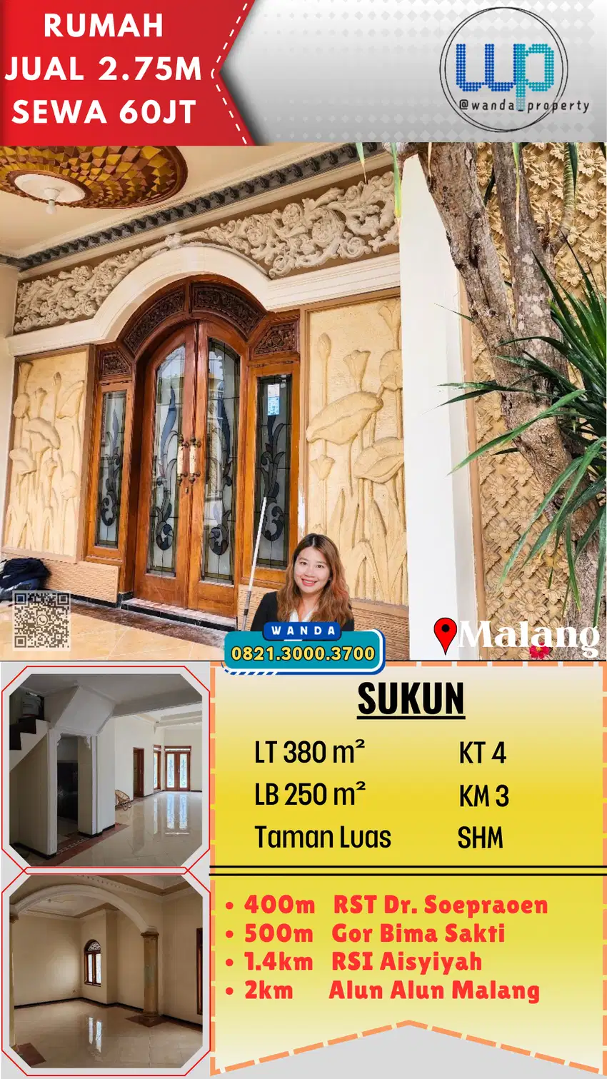 Dijual Rumah Di Sukun Tengah Kota
