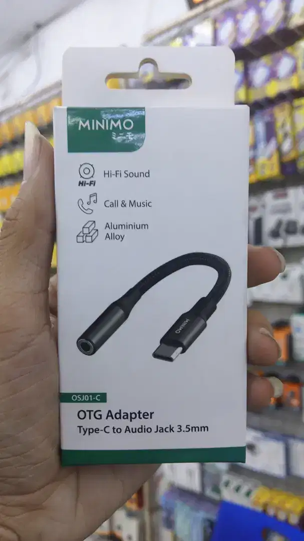 OTG Adapter Type-C to Audio Jack 3.5mm MINIMO OSJ01-C