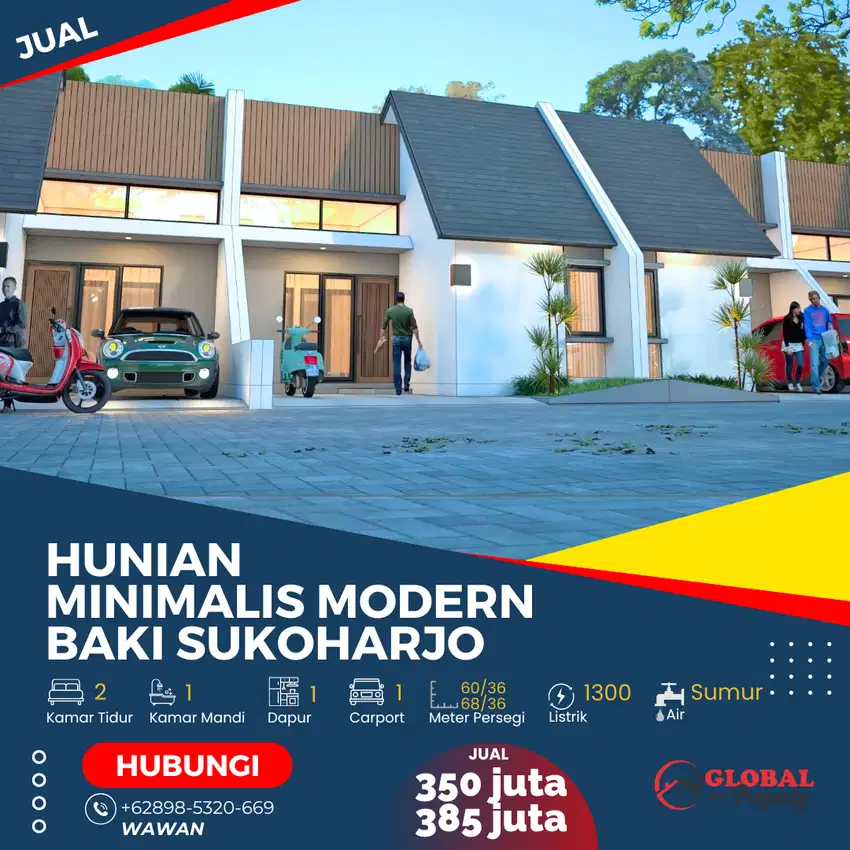 Hunian Minimalis Modern Baki Sukoharjo