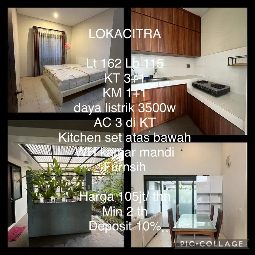 Termurah! Rumah furnish lokacitra, bandung